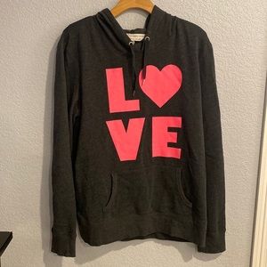Grey LOVE Hoodie - Victoria Secret